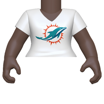 PY: Torso- FM SK4- VNeck(WH) Dolphins, Image 1
